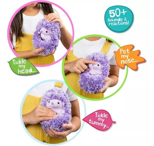 Mascota interactiva Curlimals morado